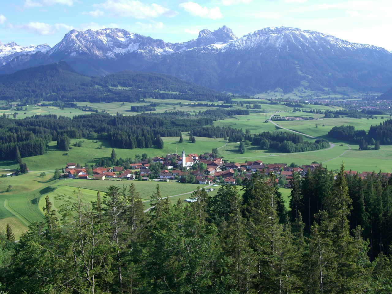 Ląstelė, Ostallgäu, Kalnų Panorama, Agenstein, Nemokamos Nuotraukos,  Nemokama Licenzija