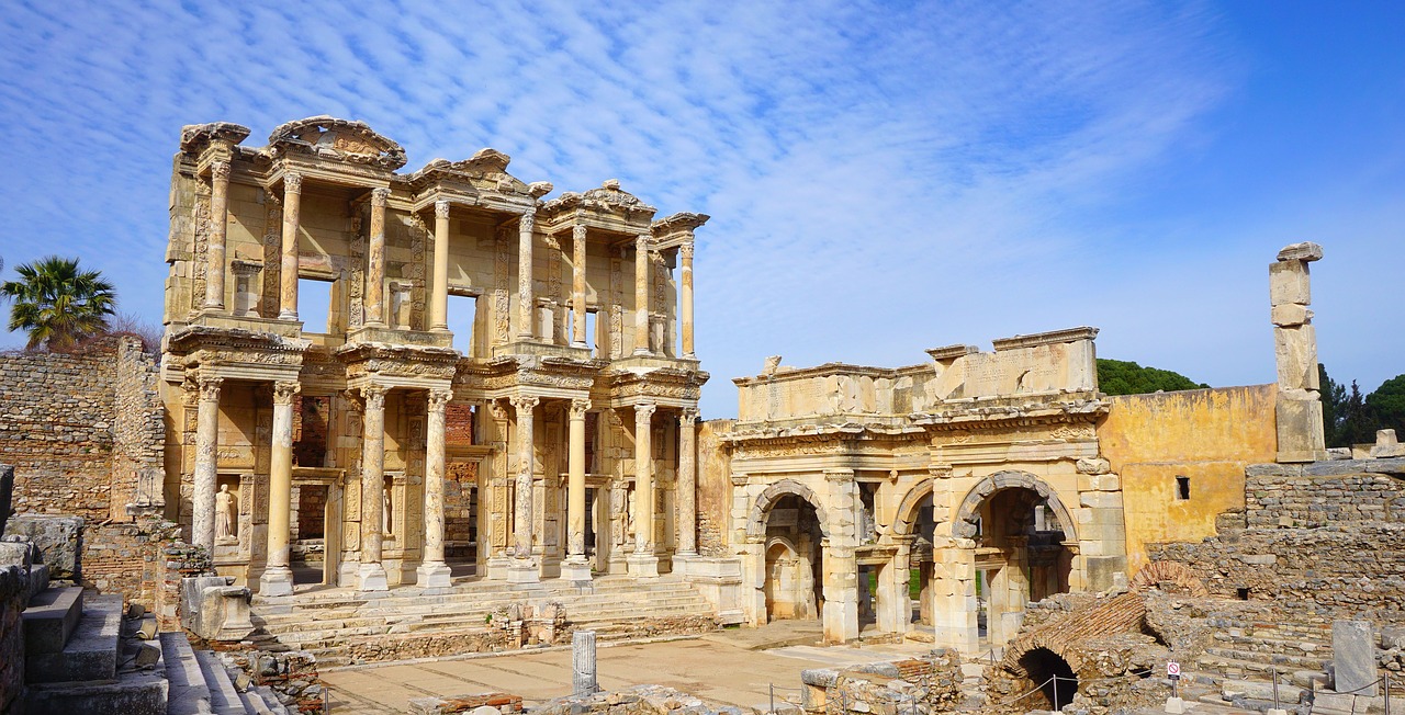 Celsus, Efes, Efesas, Izmir, Architektūra, Turkija, Selçuk, Architektūra, Kompozicija, Dizainas