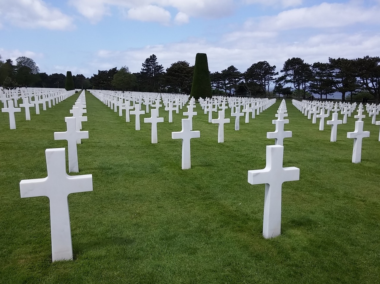 Kapinės, Normandija, Amerikiečiai, Karinės Kapinės, France, Gedulas, Kapas, Kryžiai, D Diena, Savoha Beach