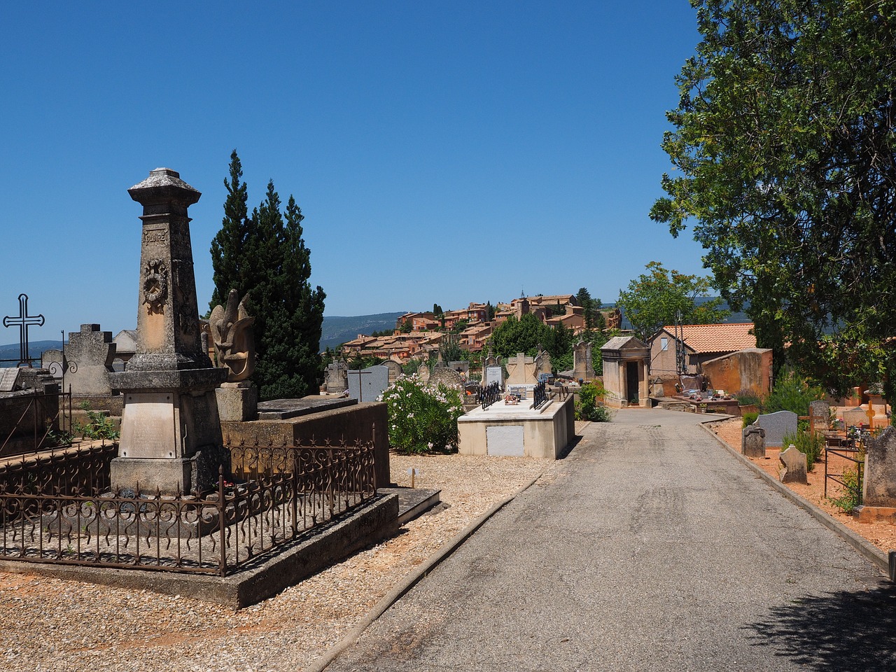 Kapinės, Roussillon, Senos Kapinės, Kapai, Kapinės, Kapas, Gedulas, Kapinės Akmenys, Kapinės, Memorialinis Akmuo