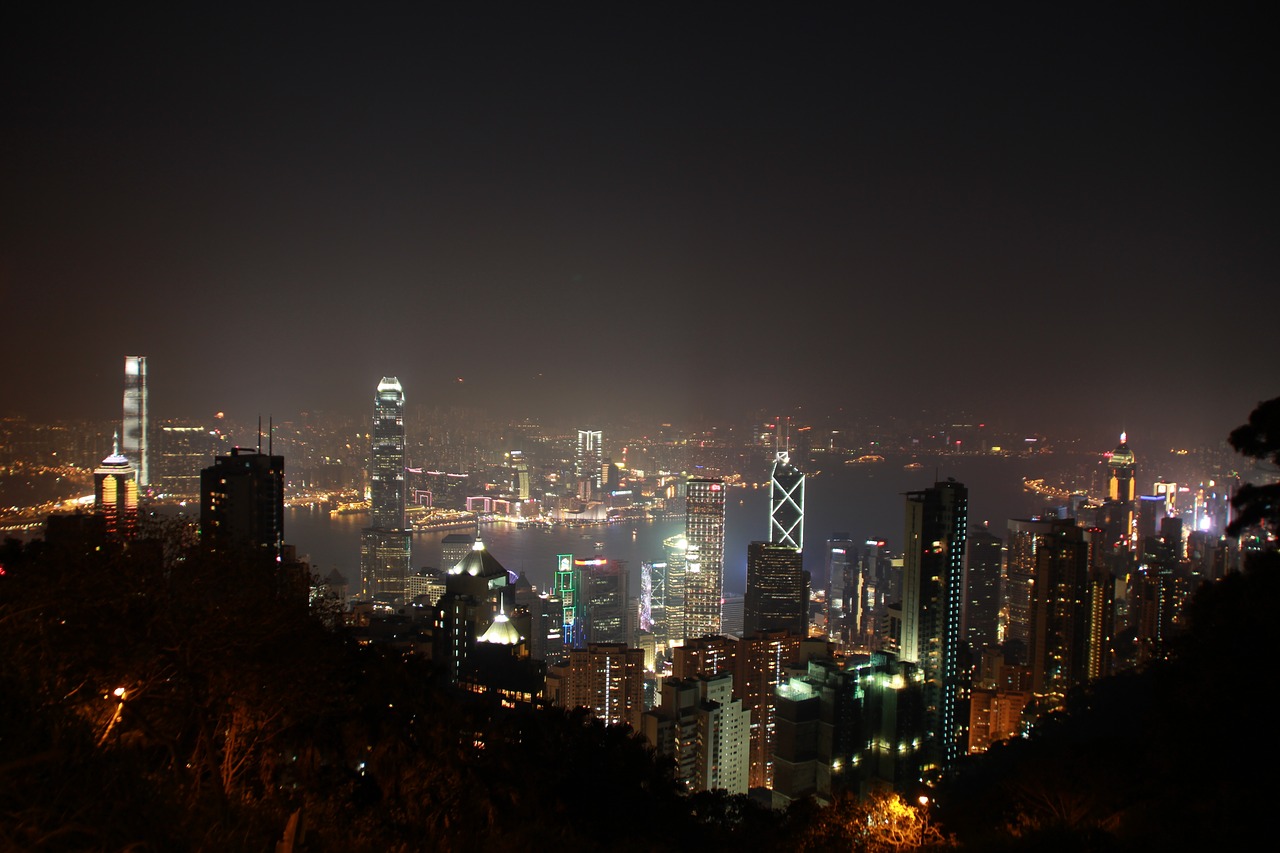 Centrinis Honkongas, Naktinis Vaizdas, Didelis Miestas, Nemokamos Nuotraukos,  Nemokama Licenzija