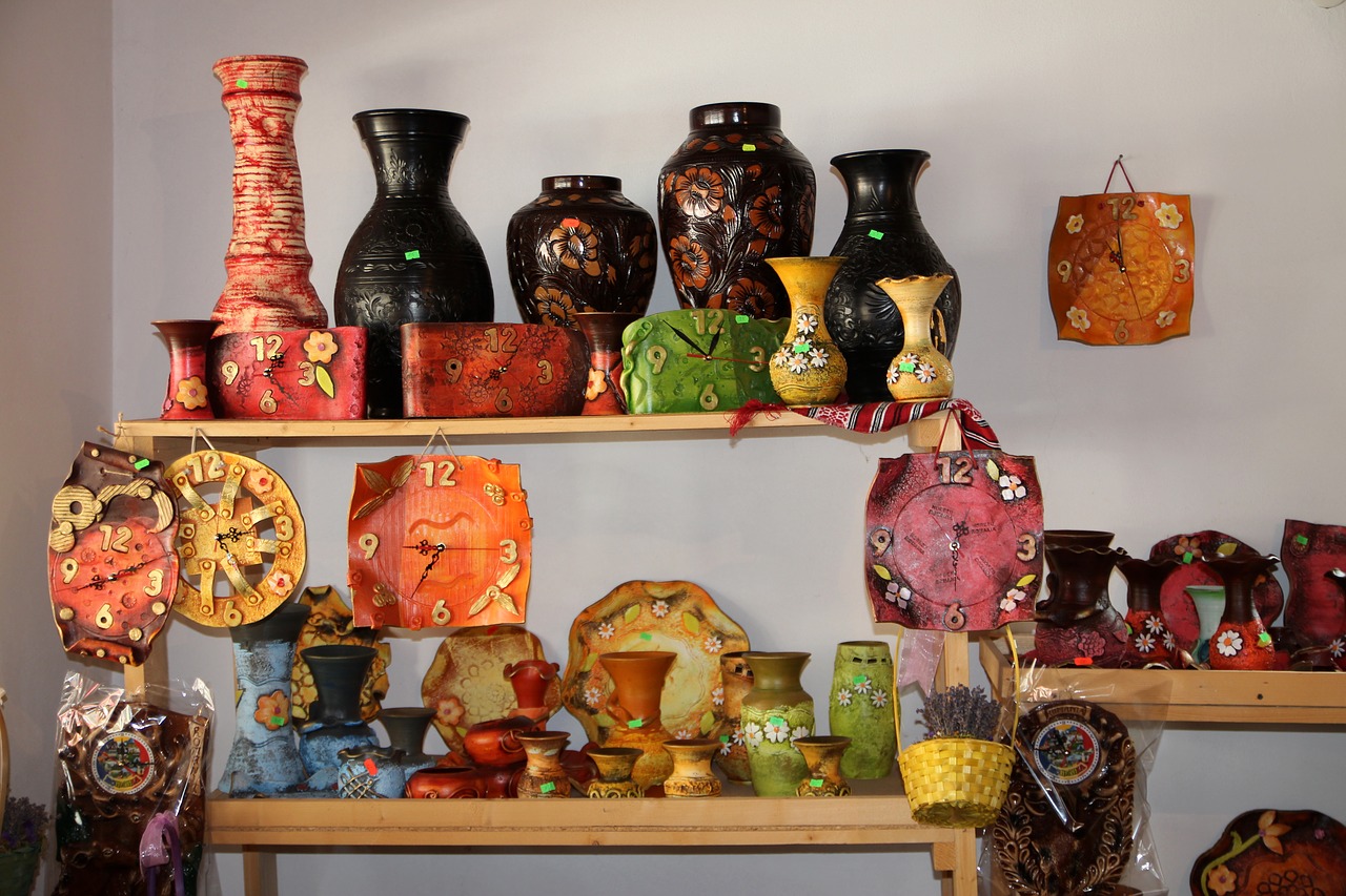 Keramika, Puodai, Parduotuvė, Tradicija, Horezu, Romanija, Tradicinis, Nemokamos Nuotraukos,  Nemokama Licenzija