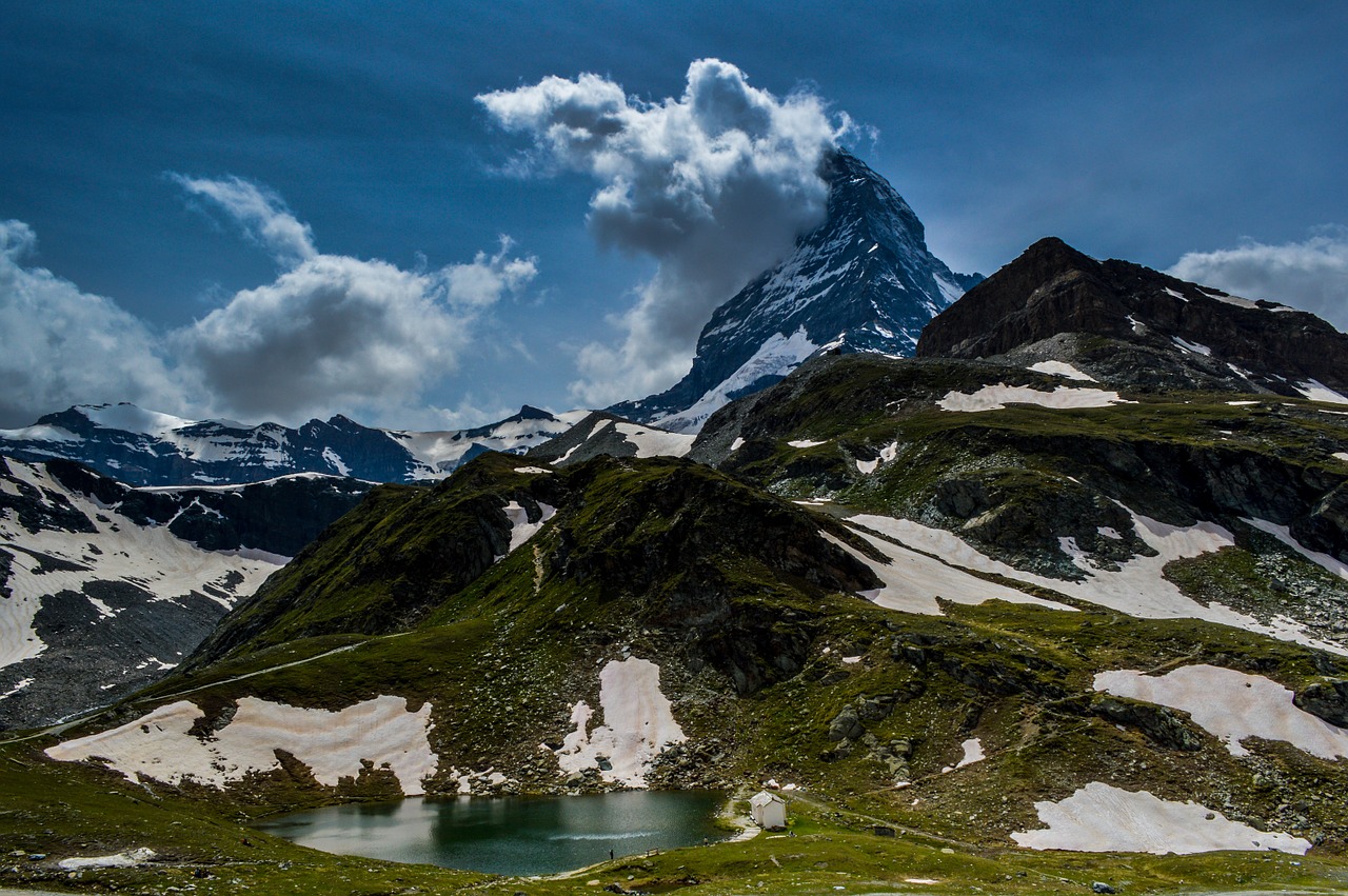 Cervin, Zermatt, Swiss, Gamta, Kelionė, Lauke, Europa, Europos, Alpių, Alpės
