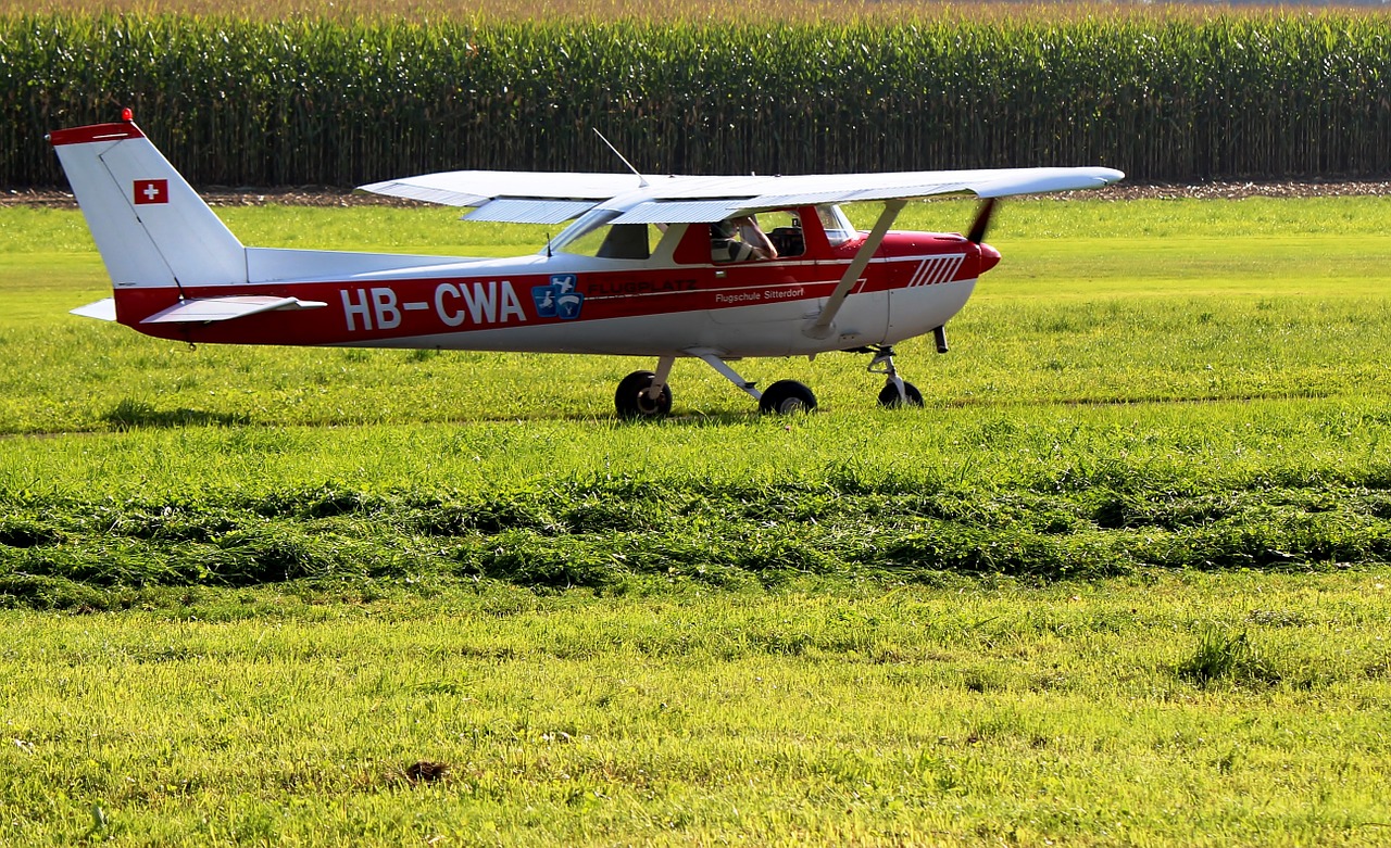 Cessna, Oro Transporto Eismas, Skrydžio Mokykla, Išmokti Skraidyti, Pratimas, Sitterdorf, Thurgau, Šveicarija, Nukreipimo Vieta, Šalies Laukas