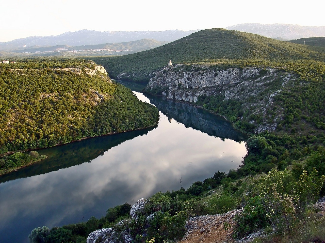 Cetina Upė, Upė, Kanjonas, Gamta, Kroatija, Kraštovaizdis, Kalnas, Nemokamos Nuotraukos,  Nemokama Licenzija