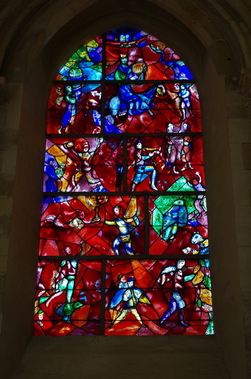 Chagall, Bažnyčios Langas, Stiklo Menas, Spalvinga, Spalva, Čičesterio Katedra, Vitražas, Nemokamos Nuotraukos,  Nemokama Licenzija