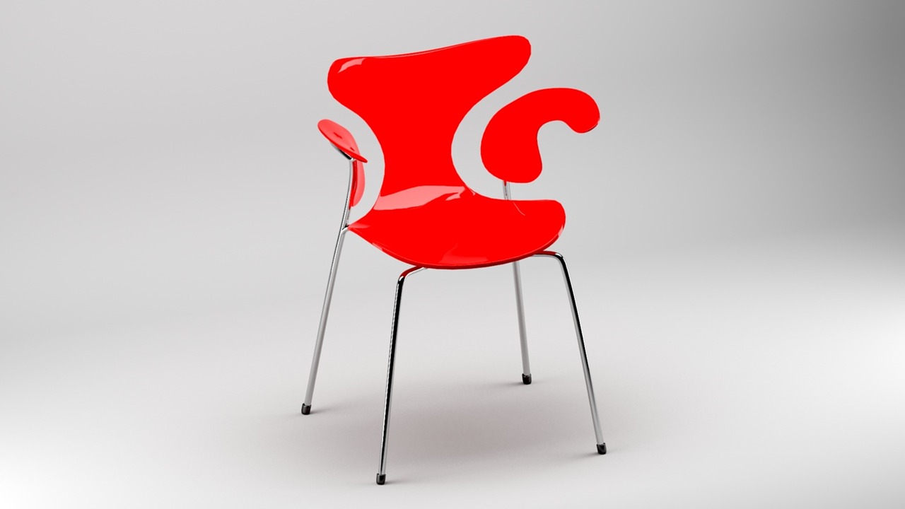 Kėdė, 3D, Baldai, Dekoruoti, Dizainas, Verslas, Baldai, Interjeras, Šiuolaikiška, Nemokamos Nuotraukos