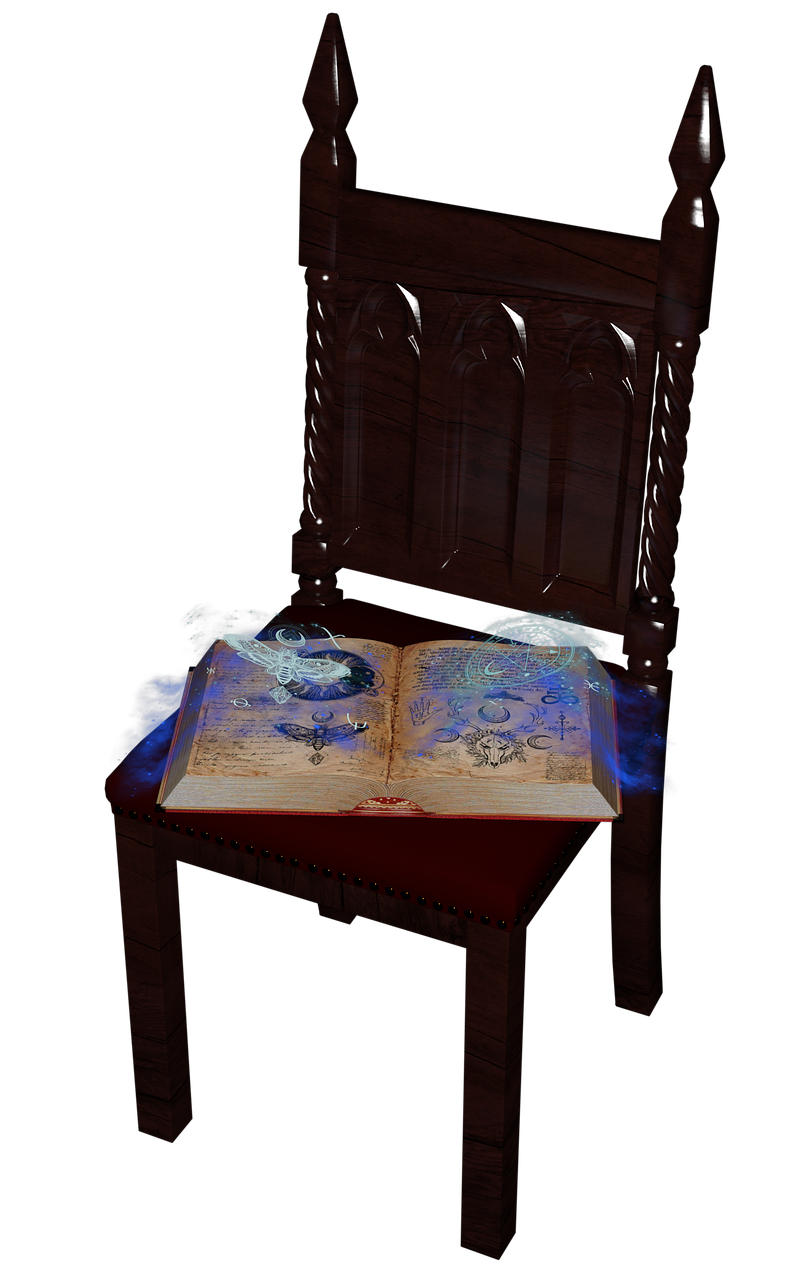Kėdė, Knyga, Senovinis, Skaityti, Senoji Kėdė, Viduramžiai, Istoriškai, Magija, Senas, Viduramžių