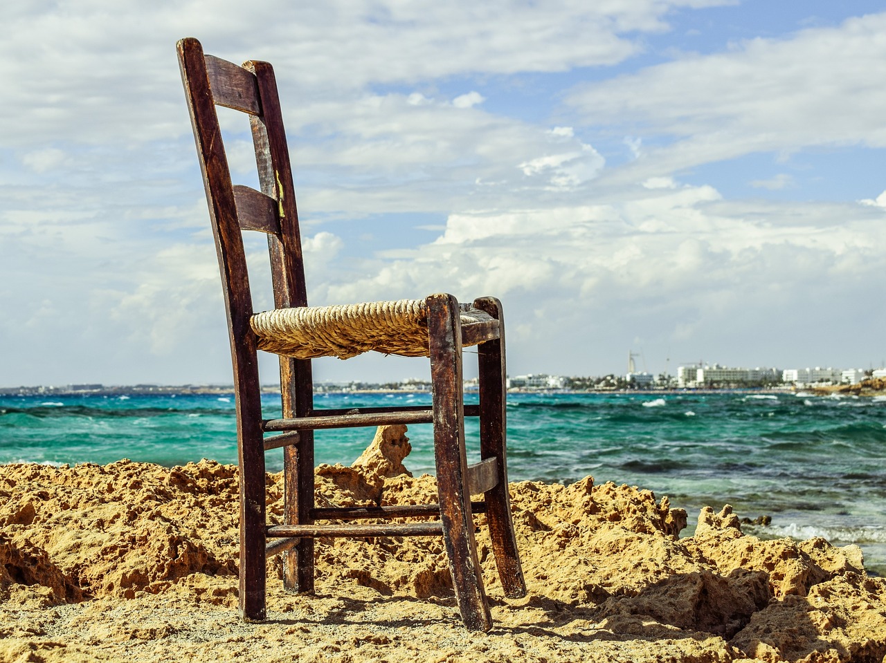 Kėdė, Pajūryje, Papludimys, Jūra, Gamta, Kipras, Nemokamos Nuotraukos,  Nemokama Licenzija