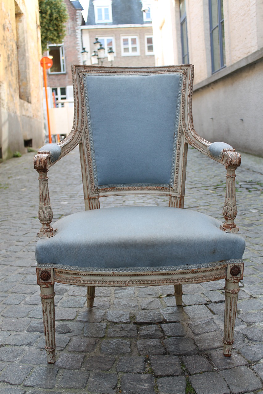 Kėdė, Senovinis, Mėlynas, Nemokamos Nuotraukos,  Nemokama Licenzija