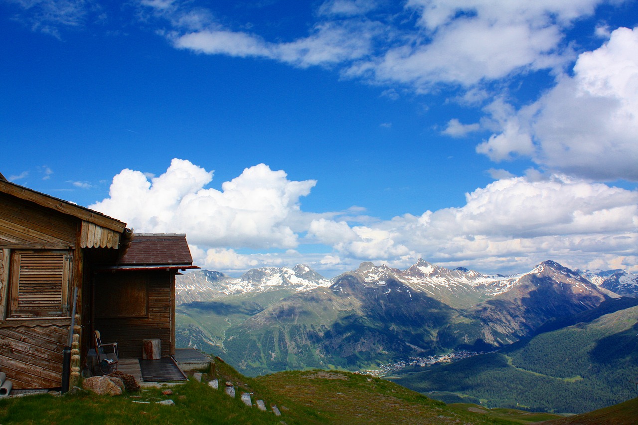 Chalet, Engadin, Šveicarija, Kalnas, Alpių, Alpės, Kraštovaizdis, Gamta, Nemokamos Nuotraukos,  Nemokama Licenzija