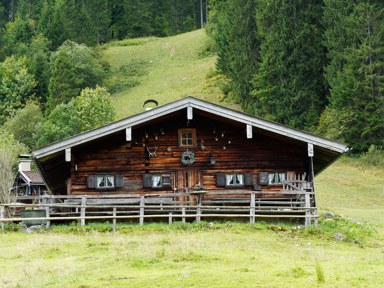 Chalet, Kalnas, Alpės, Namas, Pieva, Shed, Kaimiškas, Fasadas, Nemokamos Nuotraukos,  Nemokama Licenzija