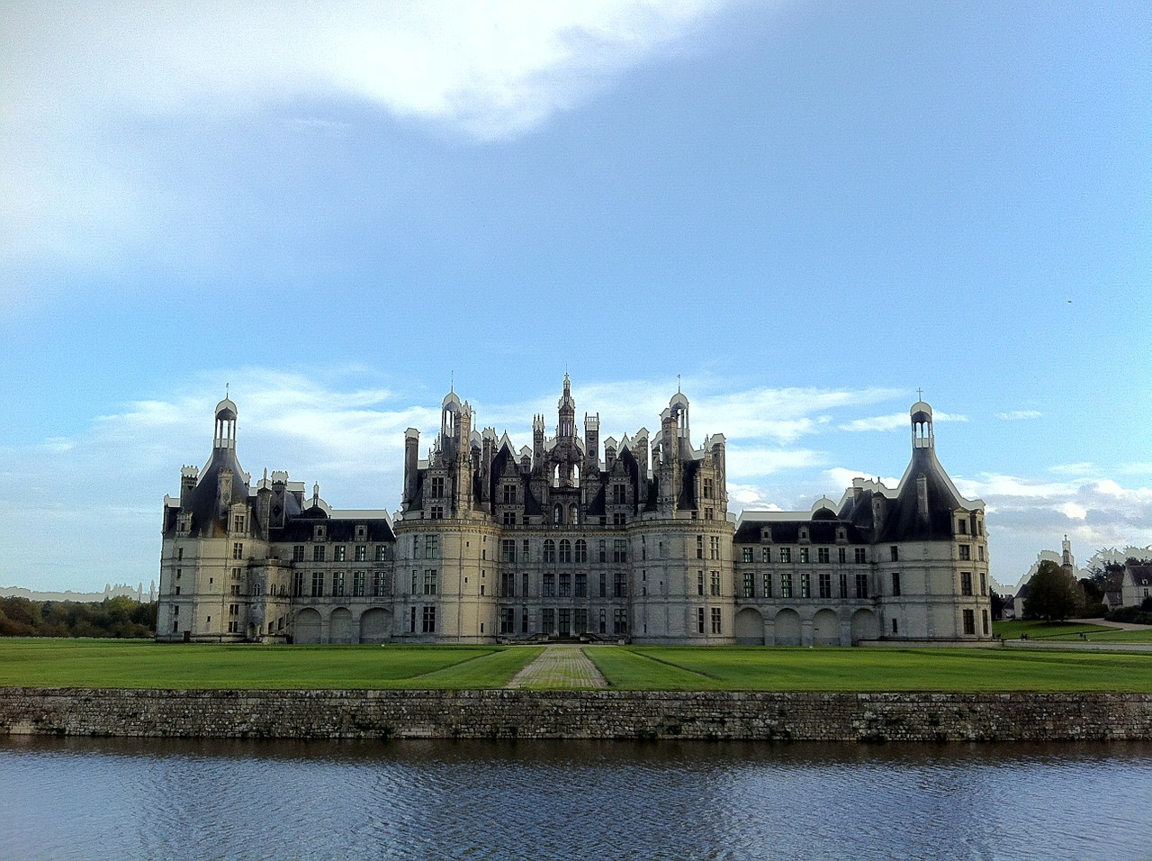 Chambord, France, Ežeras, Châteaux, Pilis, Nemokamos Nuotraukos,  Nemokama Licenzija