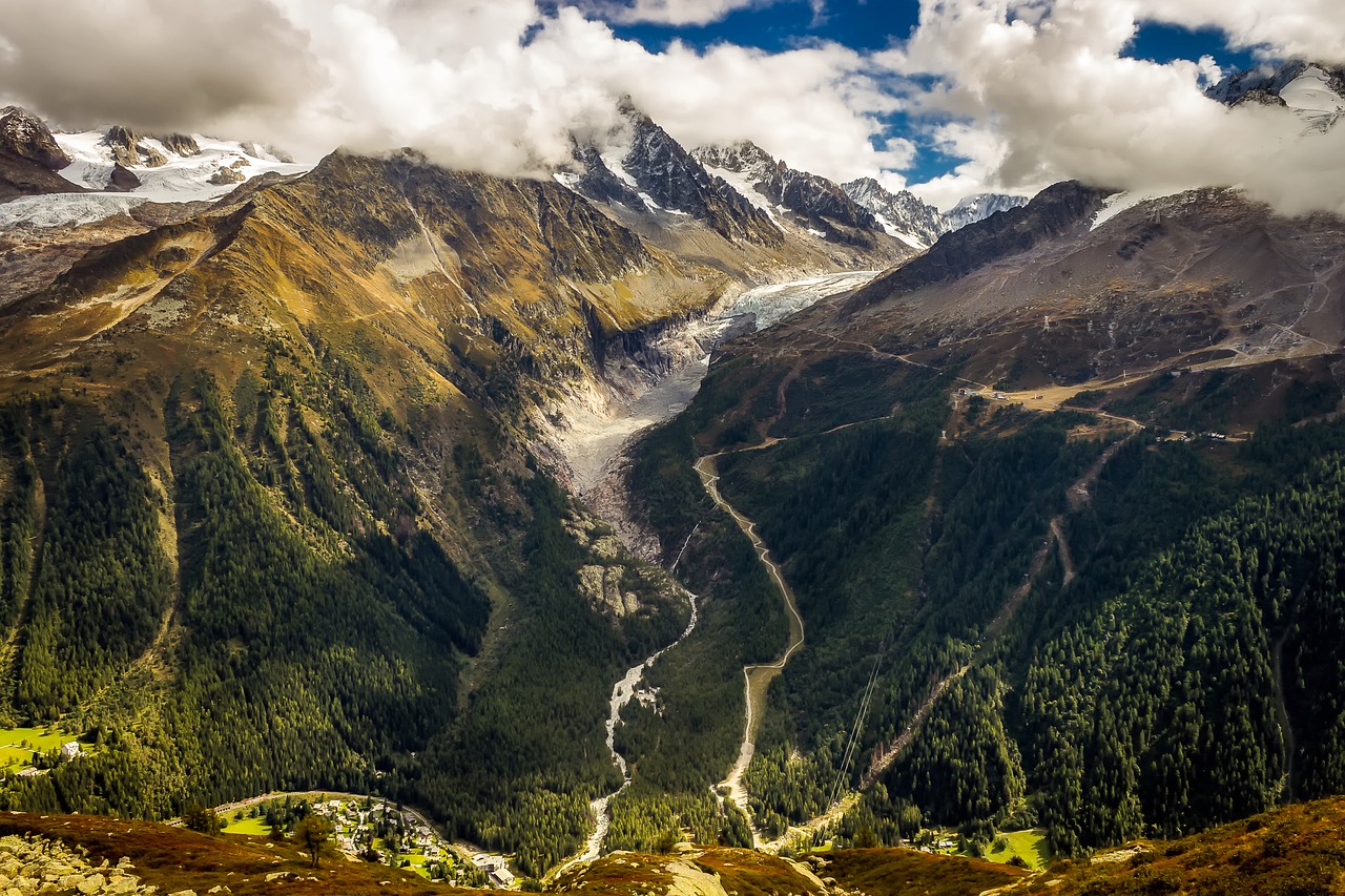 Chamonix, France, Kalnai, Kraštovaizdis, Vaizdingas, Ledynas, Turizmas, Chamonix-Mont-Blanc, Gamta, Lauke