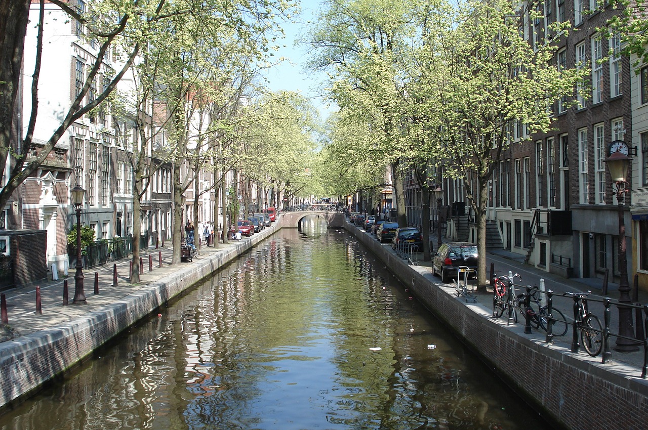 Kanalas, Upė, Miestas, Kanalas, Tiltas, Riverside, Namai, Amsterdamas, Nemokamos Nuotraukos,  Nemokama Licenzija