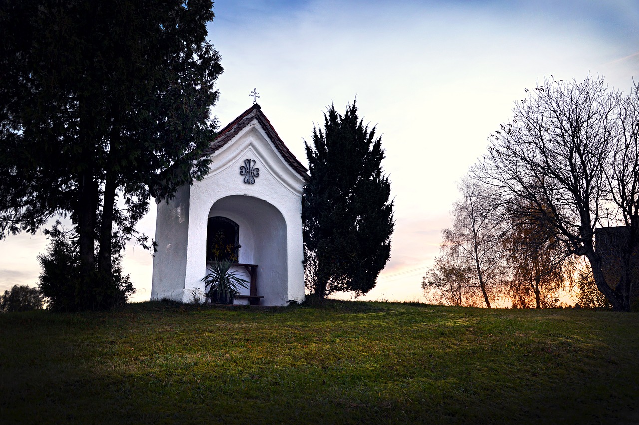 Koplyčia, Dangus, Bažnyčia, Kraštovaizdis, Bavarija, Ruduo, Garbinimo Namai, Feldkapelle, Nemokamos Nuotraukos,  Nemokama Licenzija