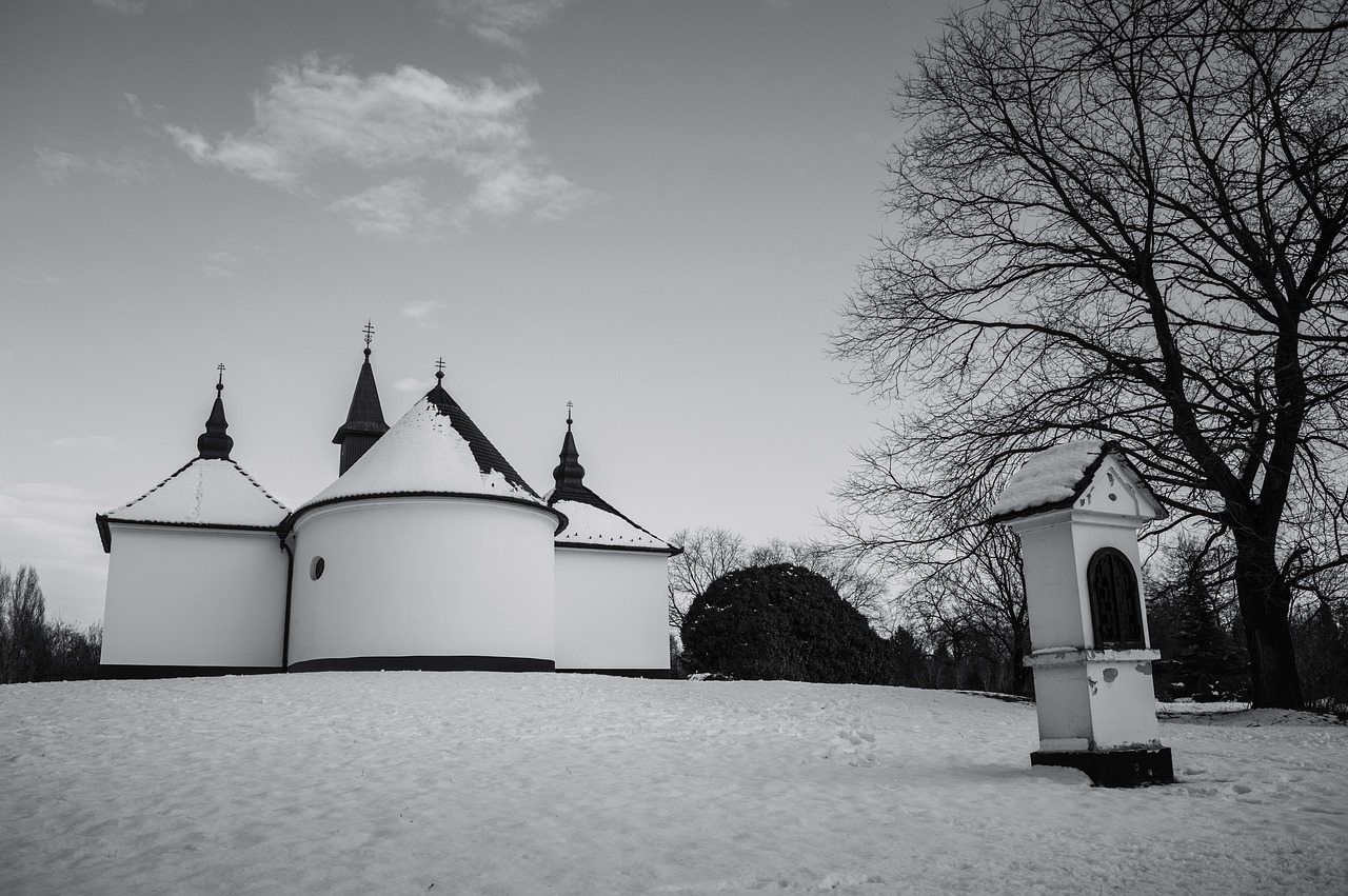 Koplyčia, Kecskemét, Arboretum, Žiema, Sniegas, Sausis, Šaltas, Parkas, Balta, Lauke