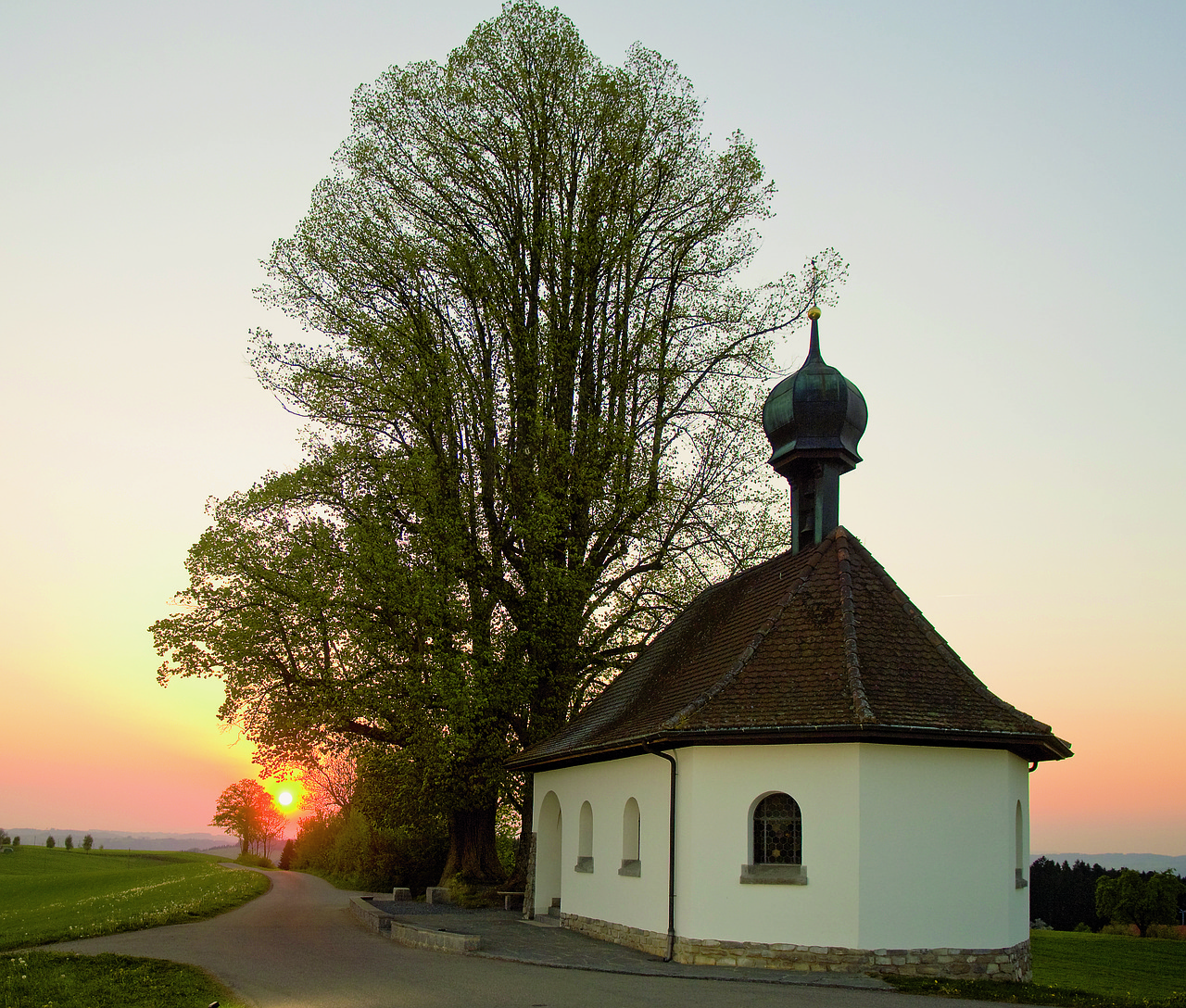 Koplyčia,  Ruswil,  Liucernos,  Šveicarija,  Medis,  Namai,  Architektūra,  Dangus,  Be Honoraro Mokesčio, Nemokamos Nuotraukos