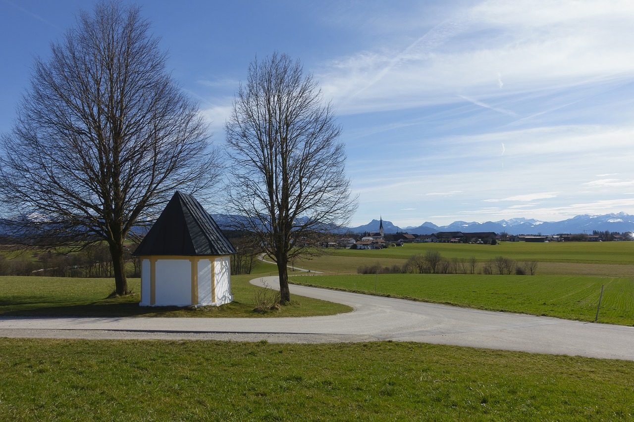 Koplyčia,  Toli,  Žolė,  Medis,  Kraštovaizdis,  Gamta,  Panorama,  Alpių,  Be Honoraro Mokesčio, Nemokamos Nuotraukos