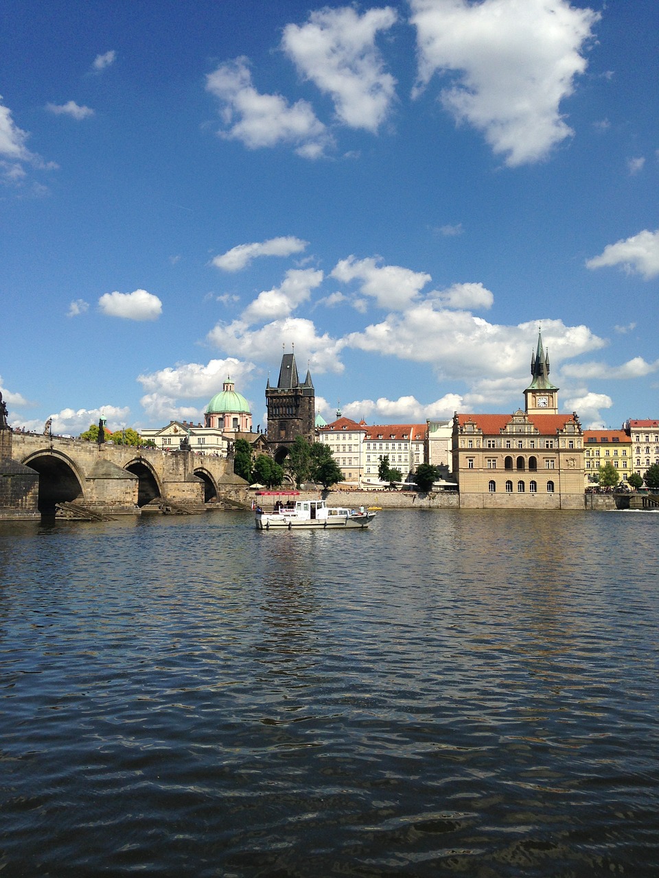 Charles Tiltas, Vltava, Prague, Garlaivis, Upė, Tiltas, Nemokamos Nuotraukos,  Nemokama Licenzija