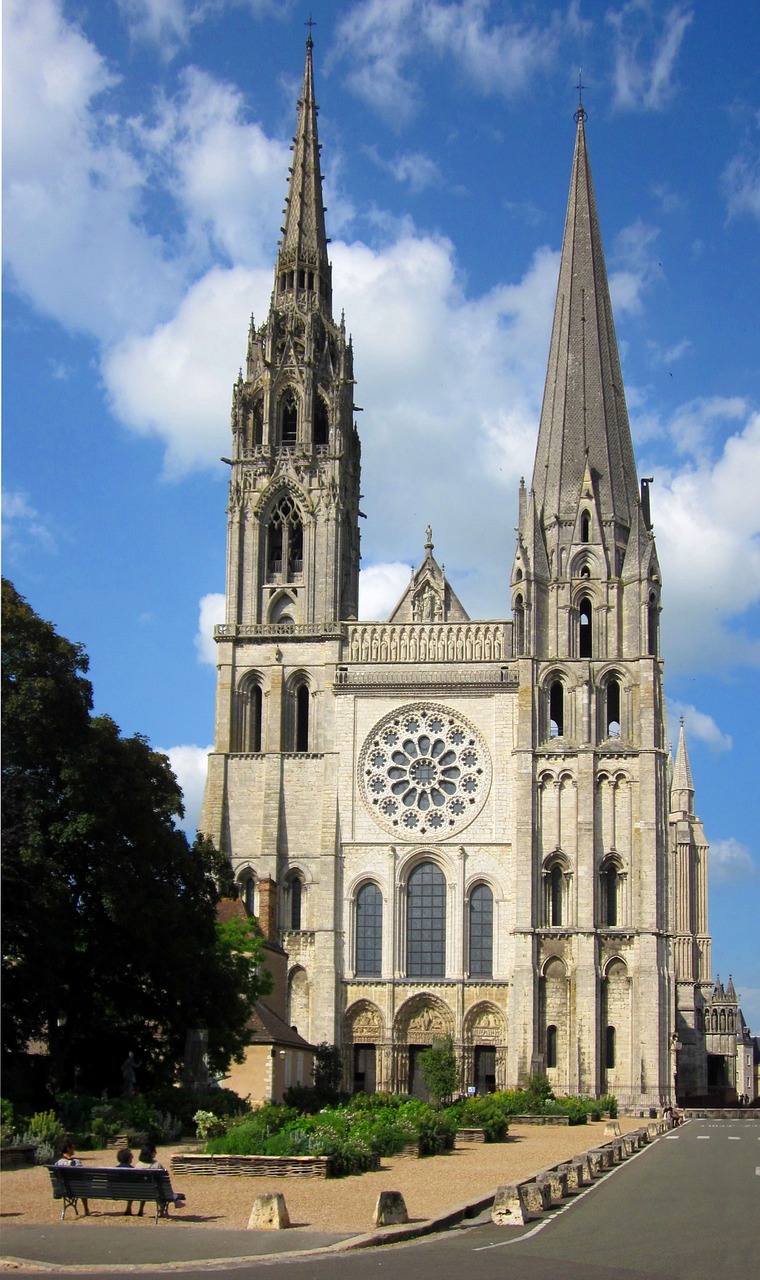 Chartres Katedra, Viduramžių, Katedra, Chartres, France, Prancūzų Kalba, Gotika, Architektūra, Unesco, Bažnyčia