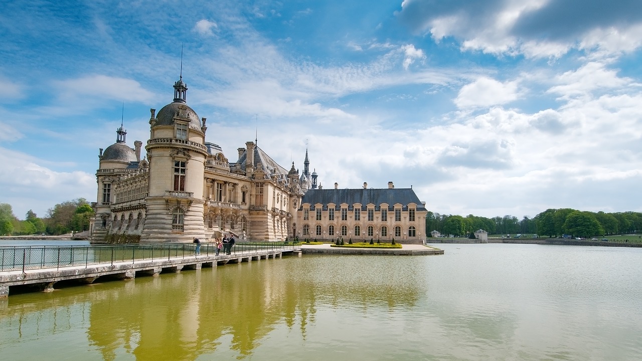 Pilis, Chantilly, Picardy, France, Renesansas, Architektūra, Rūmai, Kelionė, Pastatas, Senas