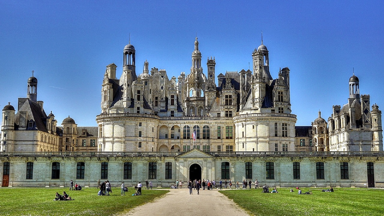 Chateau De Chambord, Architektūra, France, Europa, Orientyras, Istorinis, Žinomas, Prancūzų Renesansas, Eksterjeras, Prabanga