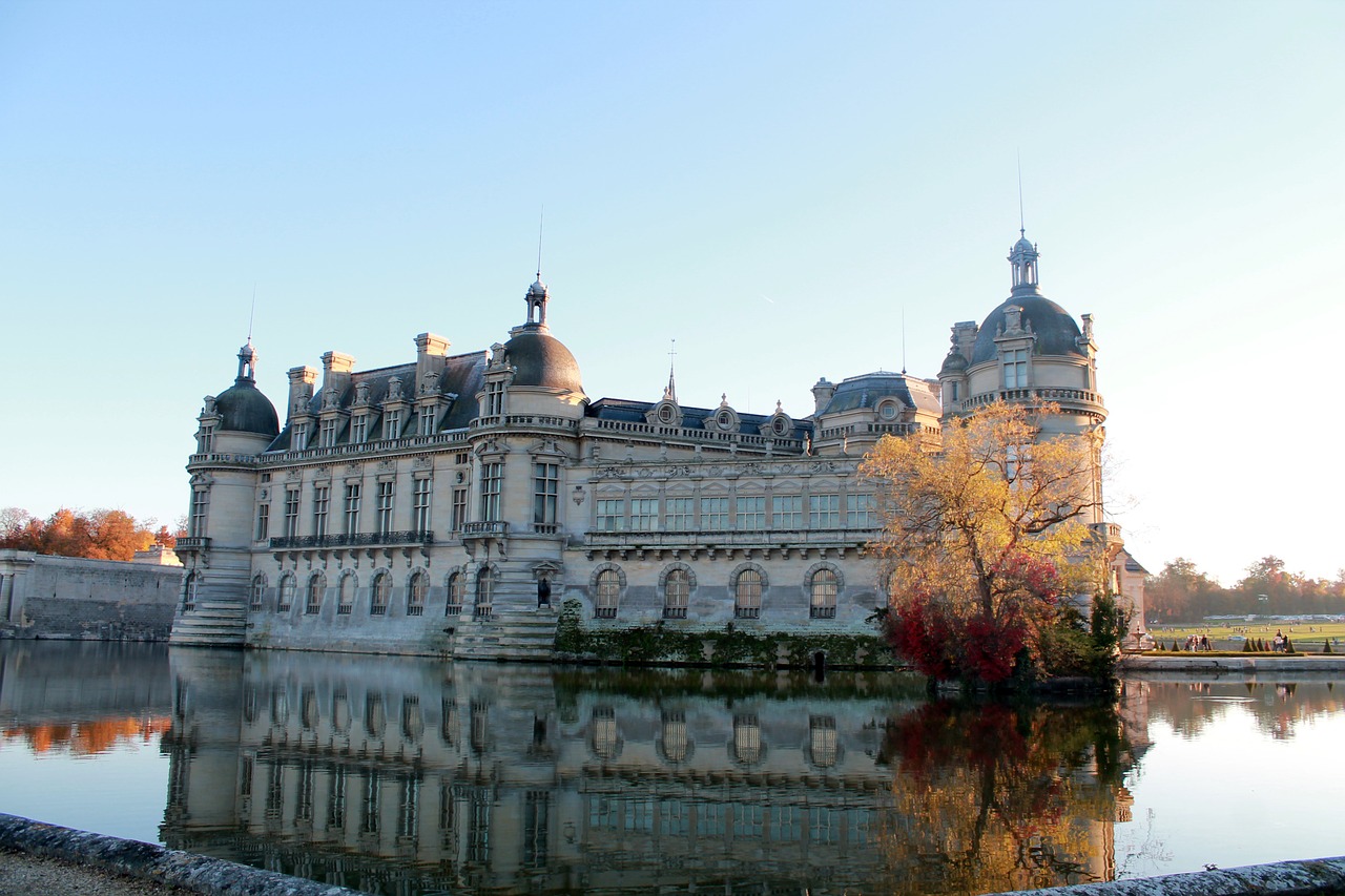 Château De Chantilly, Kritimas, Ežeras, Picardie, Paminklas, France, Gamta, Kraštovaizdis, Chantilly, Nemokamos Nuotraukos