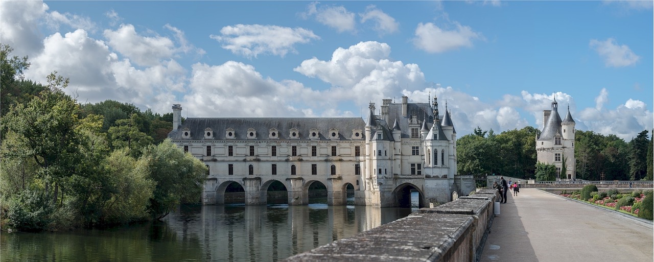 Château De Chenonceau, France, Pilis, Architektūra, Žinomas, Pritraukimas, Pastatas, Moat, Bokštas, Kultūra