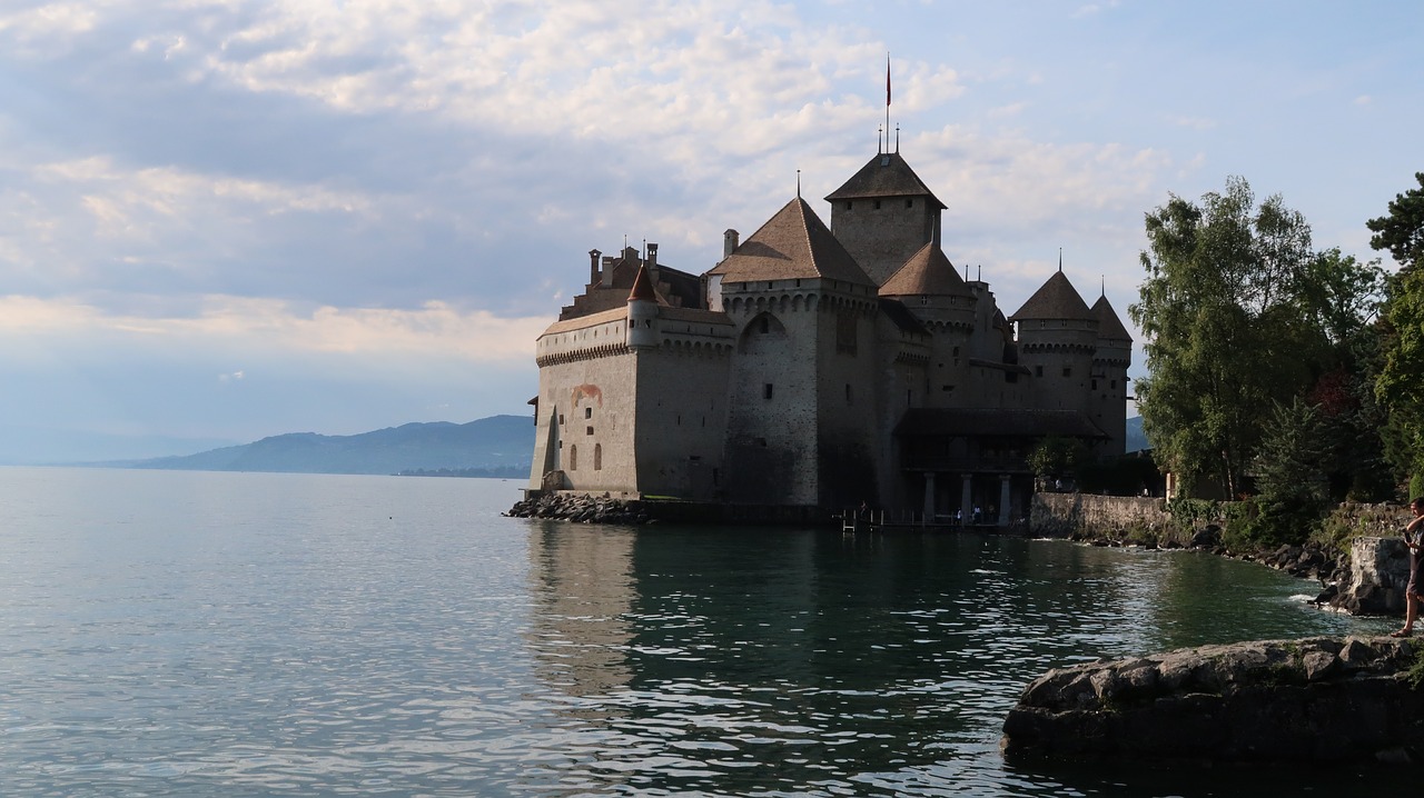 Chateau Chillon, Montreux, Suisse, Nemokamos Nuotraukos,  Nemokama Licenzija