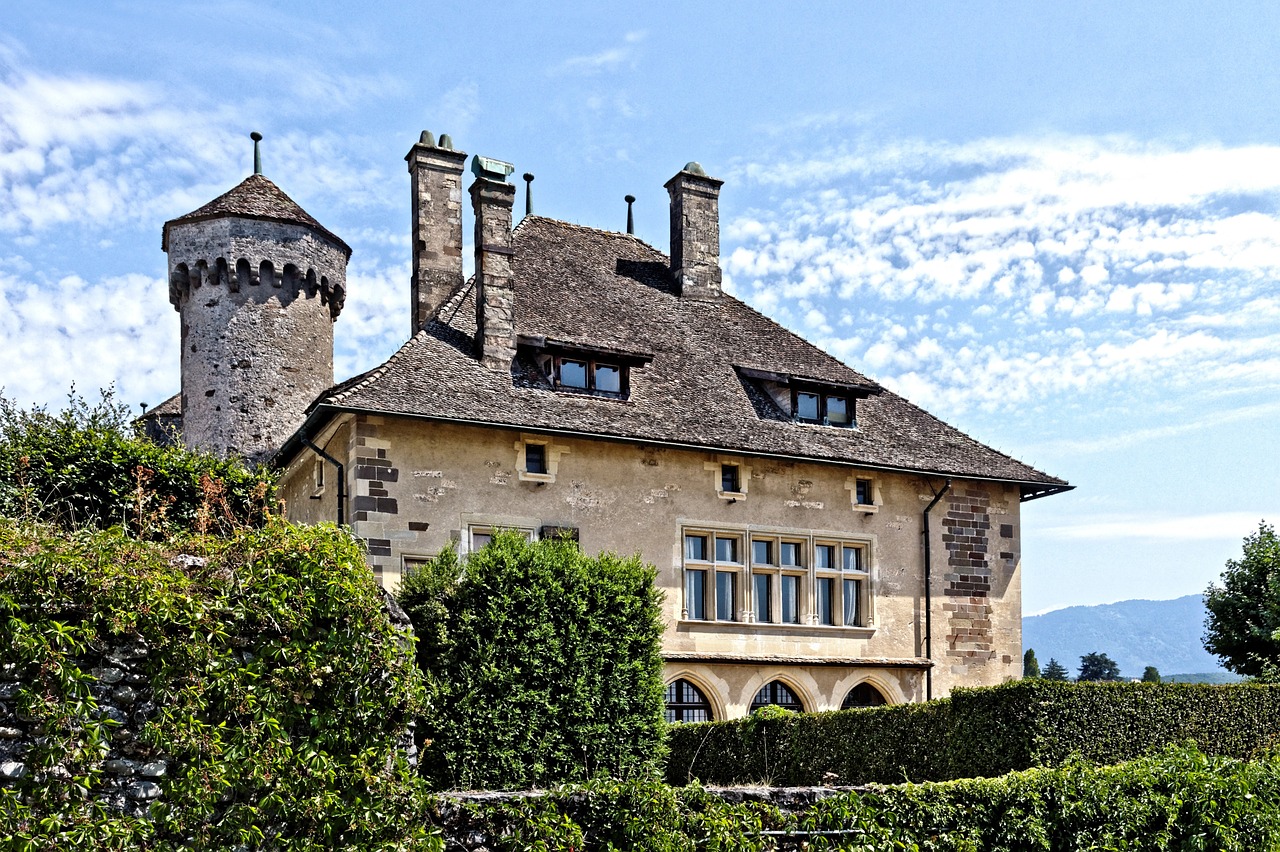 Chateau De Ripaille, Pilis, France, Dvaras, Namas, Pastatas, Europa, Senas, Gyvenamasis Namas, Istorija
