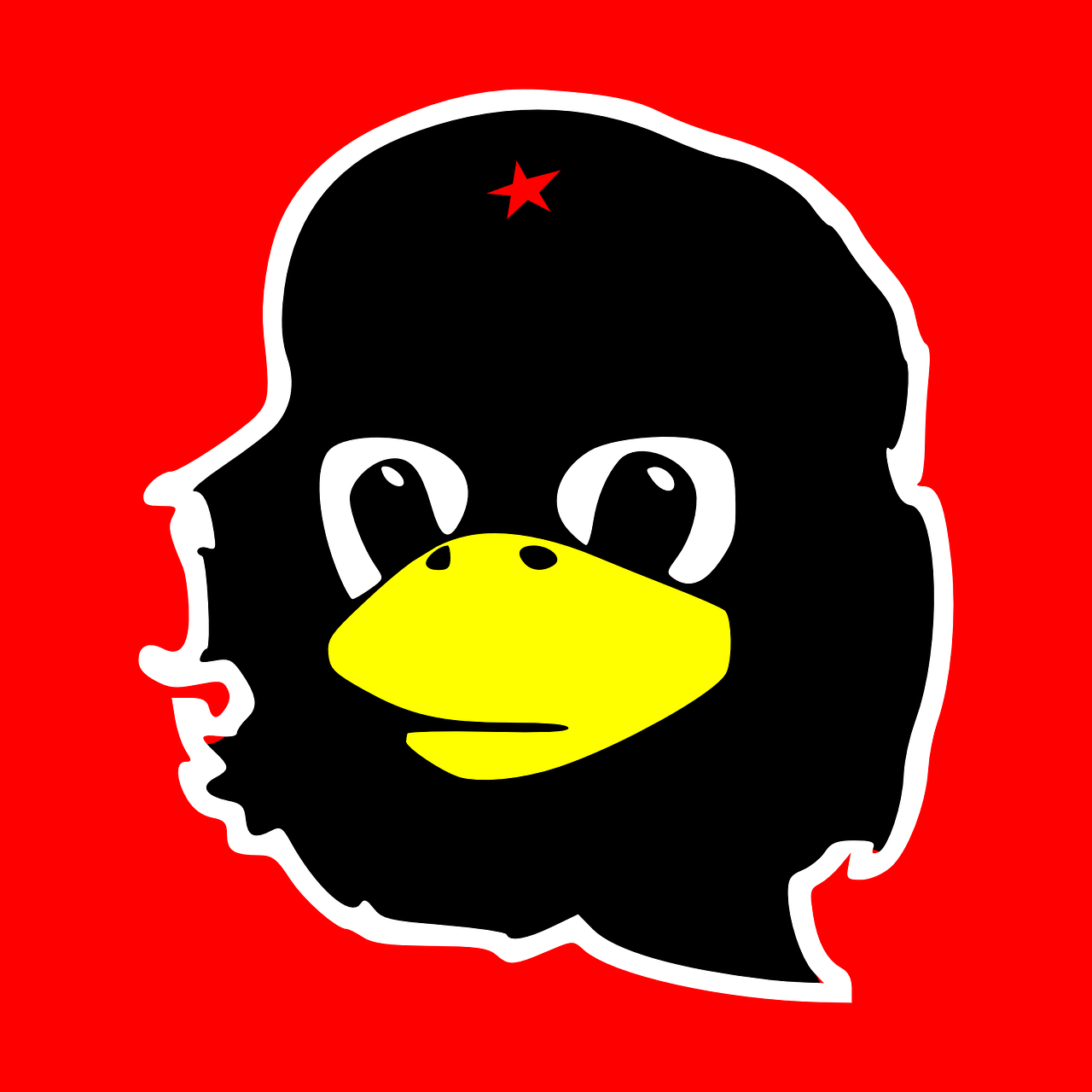 Che Guevara, Linux, Tux, Pingvinas, Kuba, Nemokama Vektorinė Grafika, Nemokamos Nuotraukos,  Nemokama Licenzija