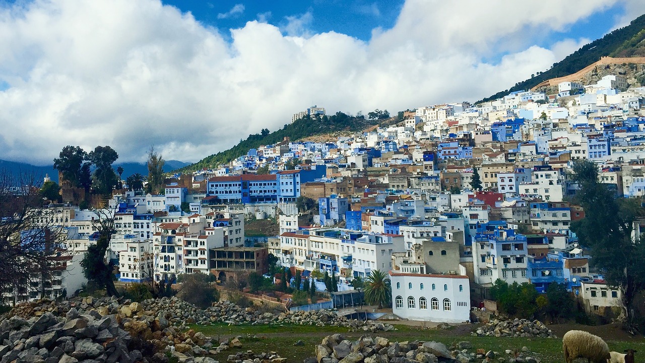 Chefchaouen, Marokas, Mėlynas Miestas, Medina, Miestas, Marokas, Turizmas, Kalnas, Architektūra, Arabiškas