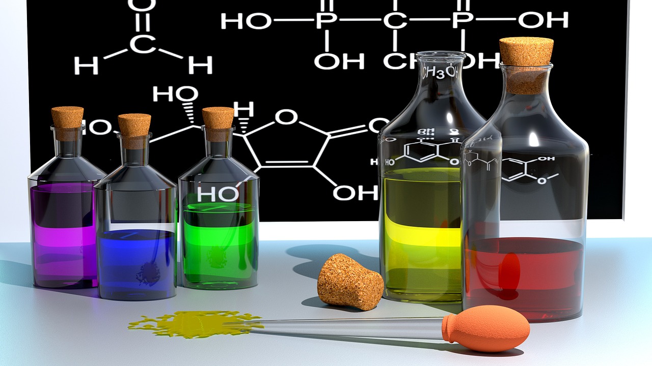 Chemija,  Mokykla,  Spalva,  Buteliai,  3D,  Blenderis, Nemokamos Nuotraukos,  Nemokama Licenzija