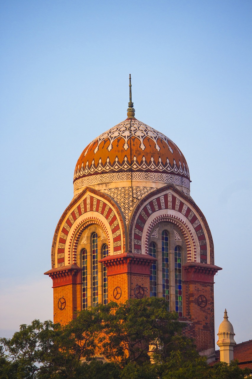 Čenajus, Madrasas, Madraso Universitetas, Tamil Nadu, Indija, Švietimas, Kupolas, Islamas, Kelionė, Architektūra