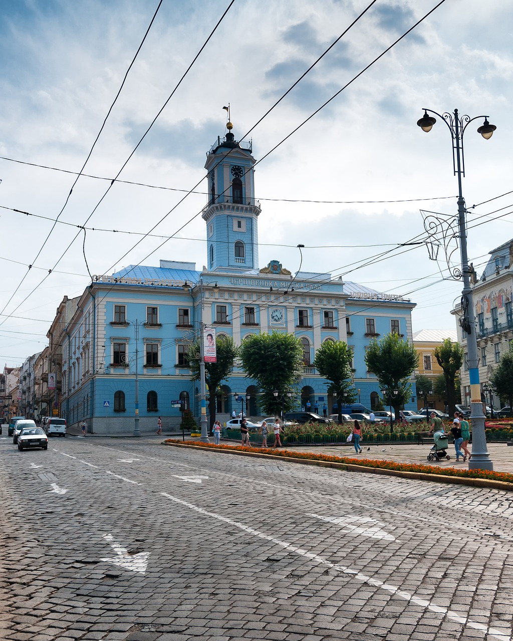 Chernivtsi, Miestas, Ukraina, Europa, Istoriškai, Centro, Kelias, Vasara, Kuk, Nemokamos Nuotraukos