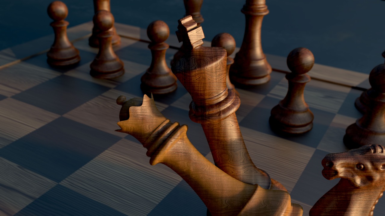 Šachmatai, Šachmatų Lenta, Karalius, Karalienė, Žaidimas, Šachmatų Figūros, Laimėti, Strategija, Skaičiai, 3D