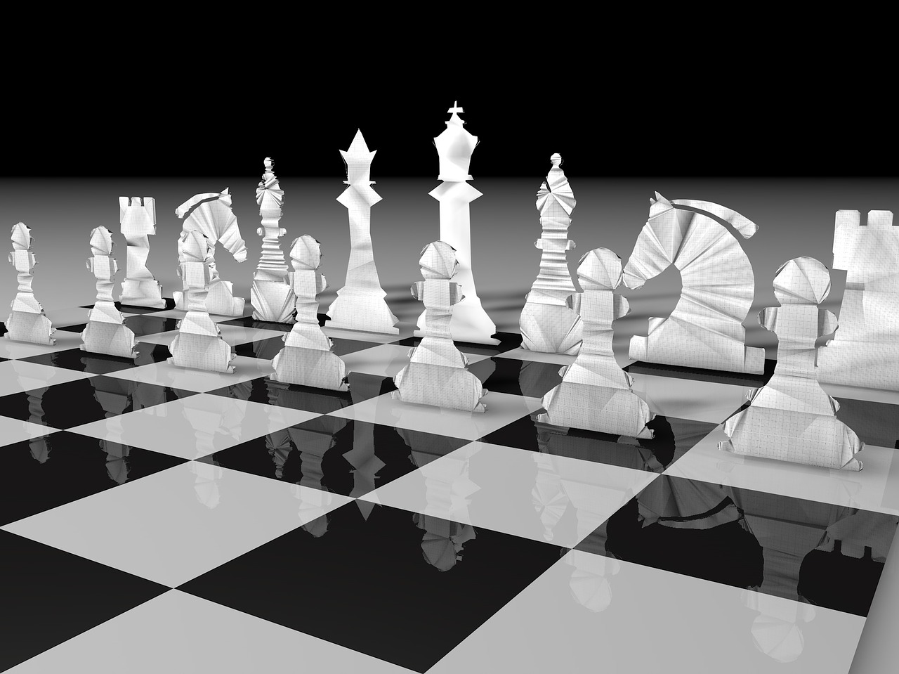 Šachmatai, Baltieji Pėstininkai, Popierius, Karalius, Išvykimas, Dalys, Pėstininkas, Žaidimas, Lenta, Nemokamos Nuotraukos