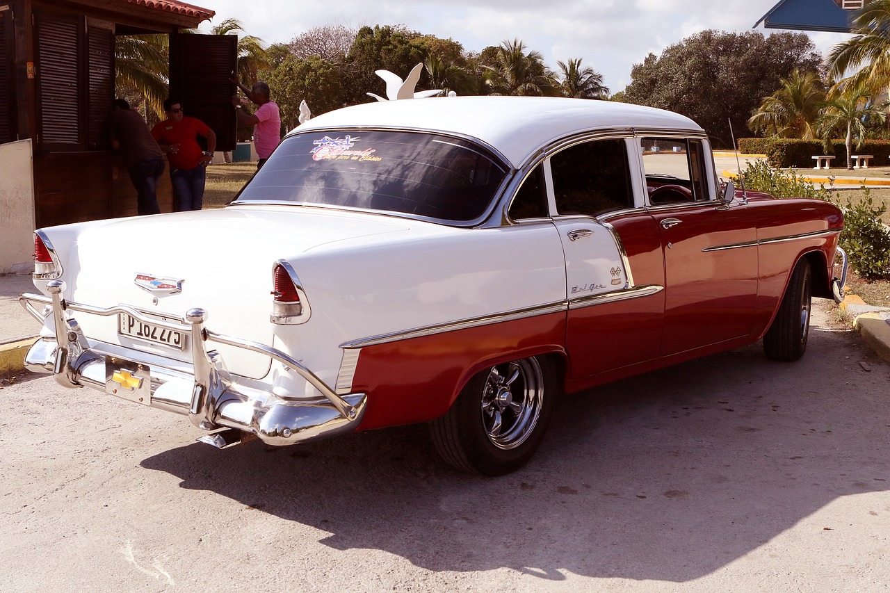 Chevy, Chevrolet, Bel Air, Automobilis, Automobilis, Automatinis, Klasikinis, Gabenimas, Vintage, Kuba Havana