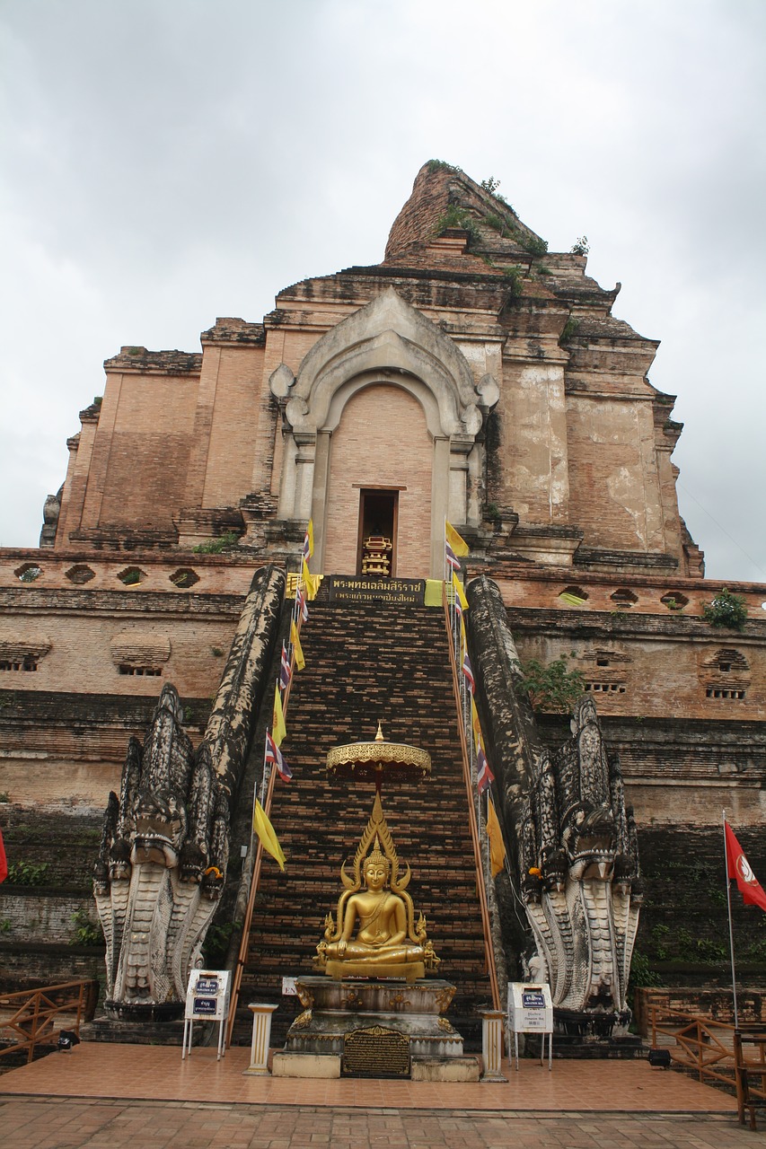 Chiang Mai, Wat Chedi Luang, Tailandas, Nemokamos Nuotraukos,  Nemokama Licenzija