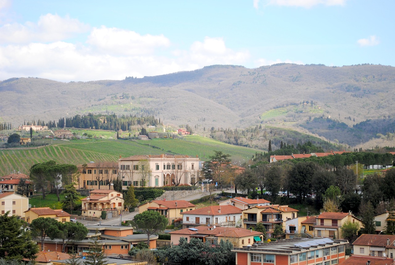 Chianti, Castellina In Chianti, Italy, Toskana, Vieta, Vynuogynai, Seni Namai, Viduramžiai, Kraštovaizdis, Kalvos