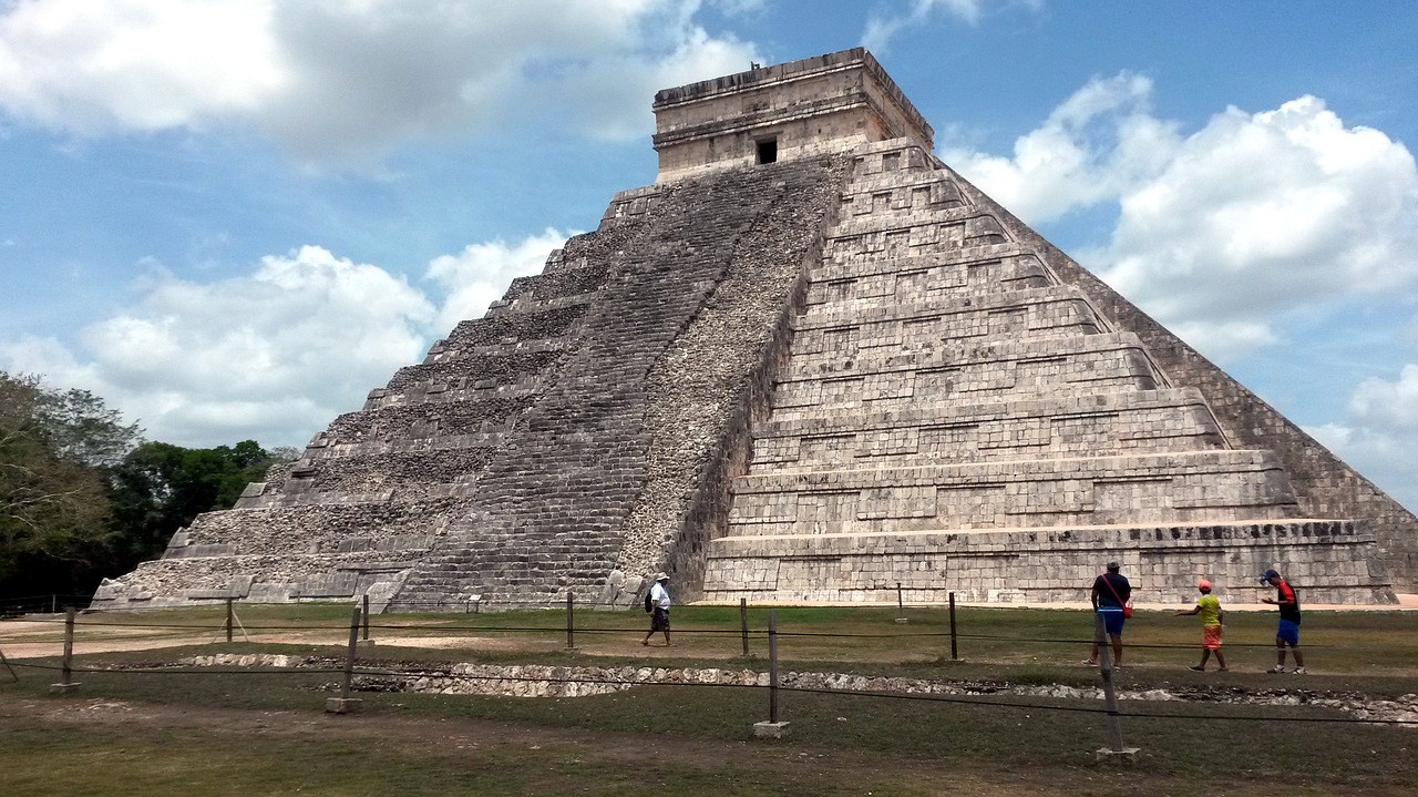 Čičen Ica,  Piramidė Kukulcan,  Meksika,  Maya,  Jukatano,  Kultūra,  Piramidės,  Sunny,  Archeologijos Zona,  Kukulcan