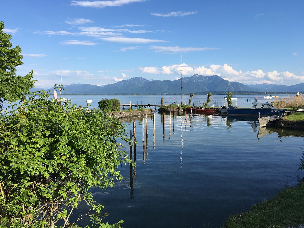 Chiemsee,  Ežeras,  Kalnai,  Šventės,  Valtis, Nemokamos Nuotraukos,  Nemokama Licenzija