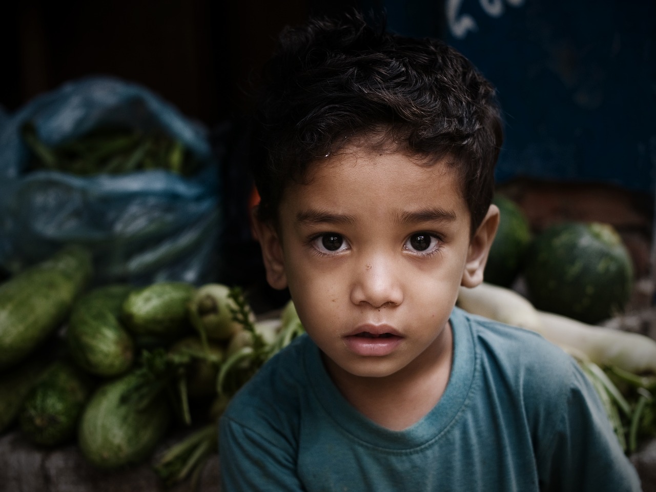 Vaikas, Daržovės, Nepalas, Nemokamos Nuotraukos,  Nemokama Licenzija
