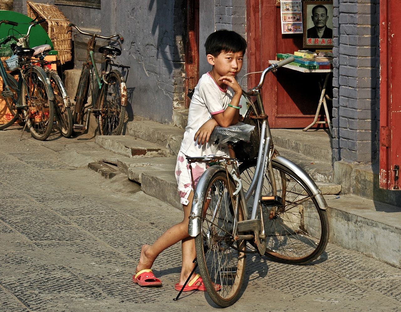 Vaikas, Kinija, Dviratis, Gatvė, Luoyang, Nemokamos Nuotraukos,  Nemokama Licenzija
