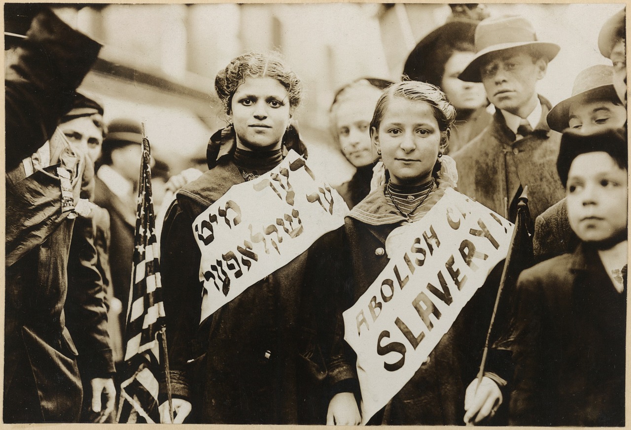 Vaikų Darbas, Vaikai, Vergija, Demonstracija, Protestas, 1909, Niujorkas, Ny, Nyc, Niujorkas