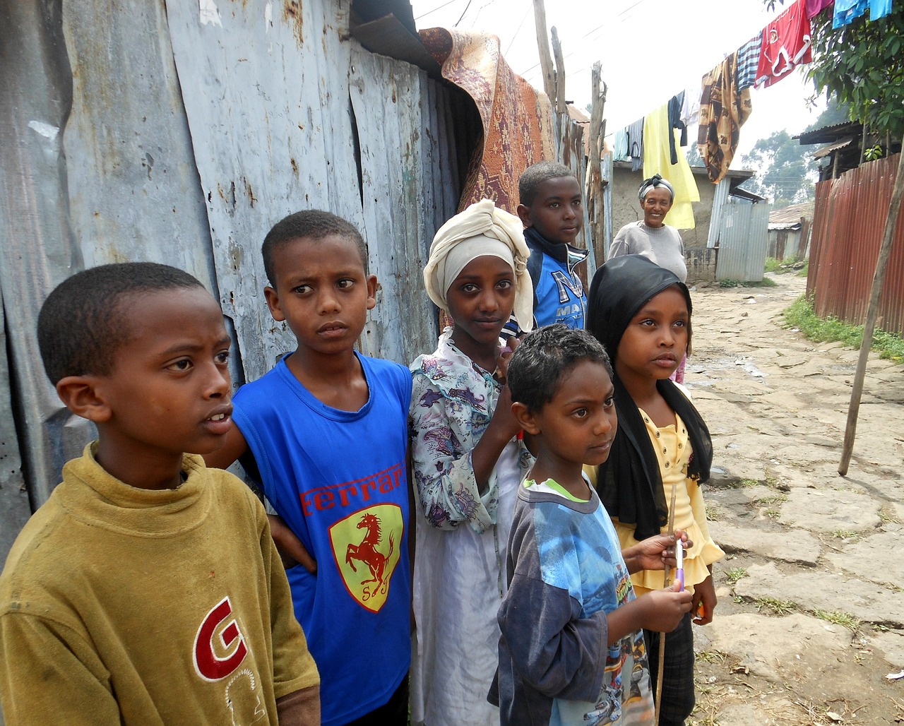 Vaikai,  Etiopija,  Lūšna, Nemokamos Nuotraukos,  Nemokama Licenzija