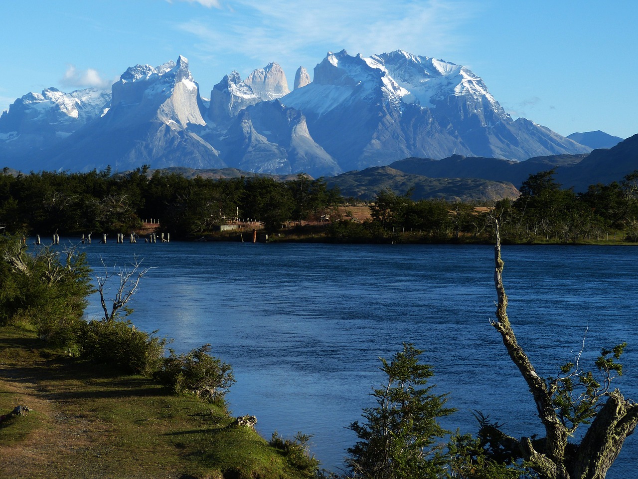 Čile, Pietų Amerika, Gamta, Kraštovaizdis, Patagonia, Kalnai, Pasaulio Gamtos Paveldas, Nacionalinis Parkas, Torres Del Paine, Ežeras