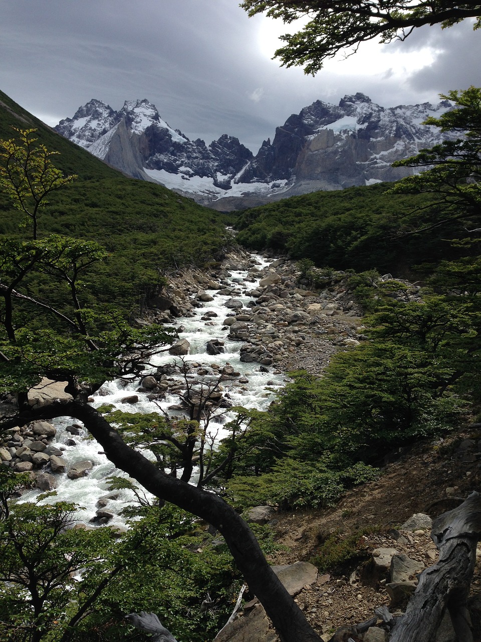 Čile, Patagonia, Žygiai, Kalnas, Žalias, Torrent, Nemokamos Nuotraukos,  Nemokama Licenzija