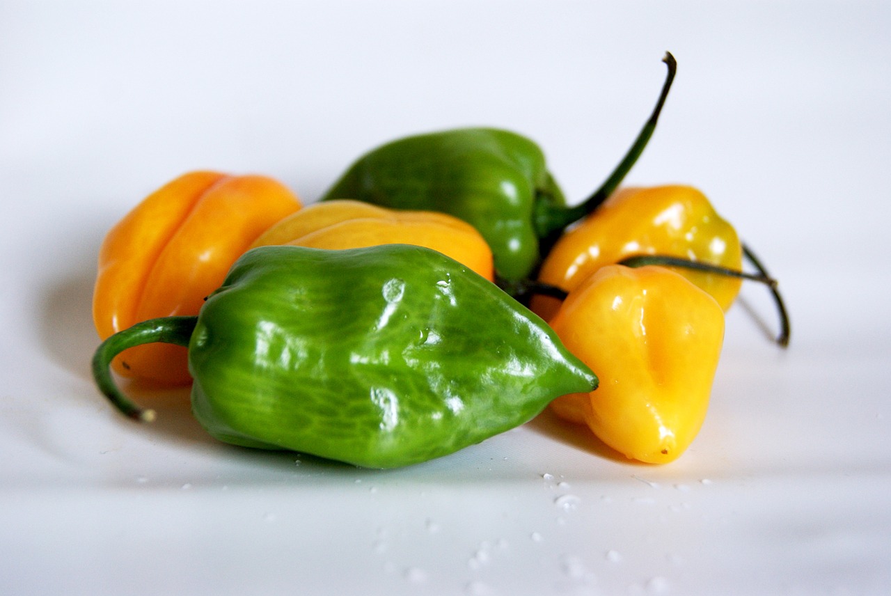 Čile, Habanero, Aji, Aštrus, Pipirai, Daržovės, Daržovių, Maistas, Turgus, Čili